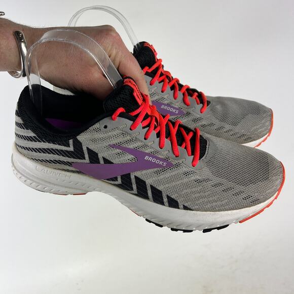 Brooks Launch 6 women's size 8.5 black pink purple athletic running sneakers - Picture 10 of 13